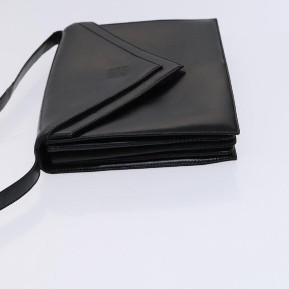 LOEWE Anagram Shoulder Bag Leather Black Auth - Picture 4 of 16
